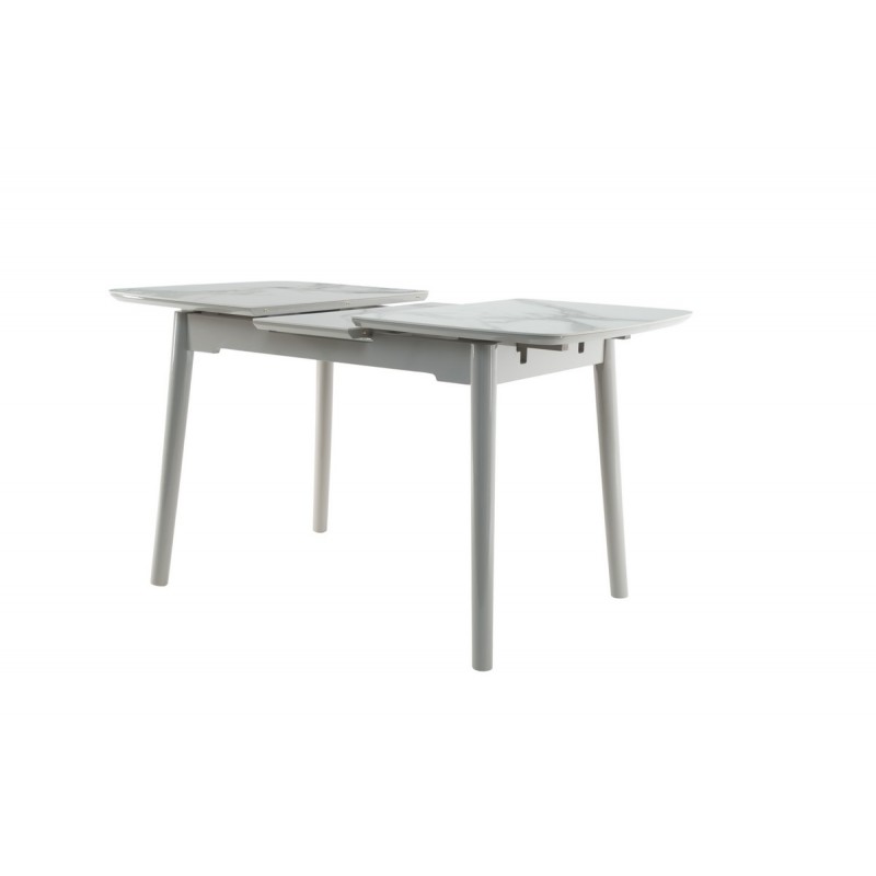 Керамічний стіл TM-84 каса вайт + сірий Vetro Mebel
