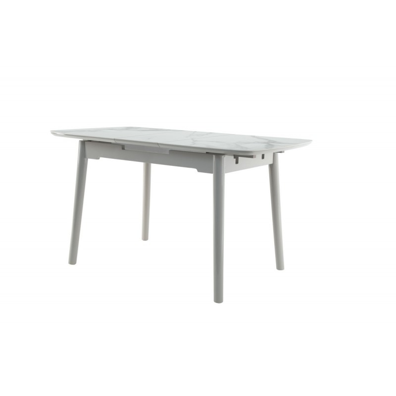 Керамічний стіл TM-84 каса вайт + сірий Vetro Mebel