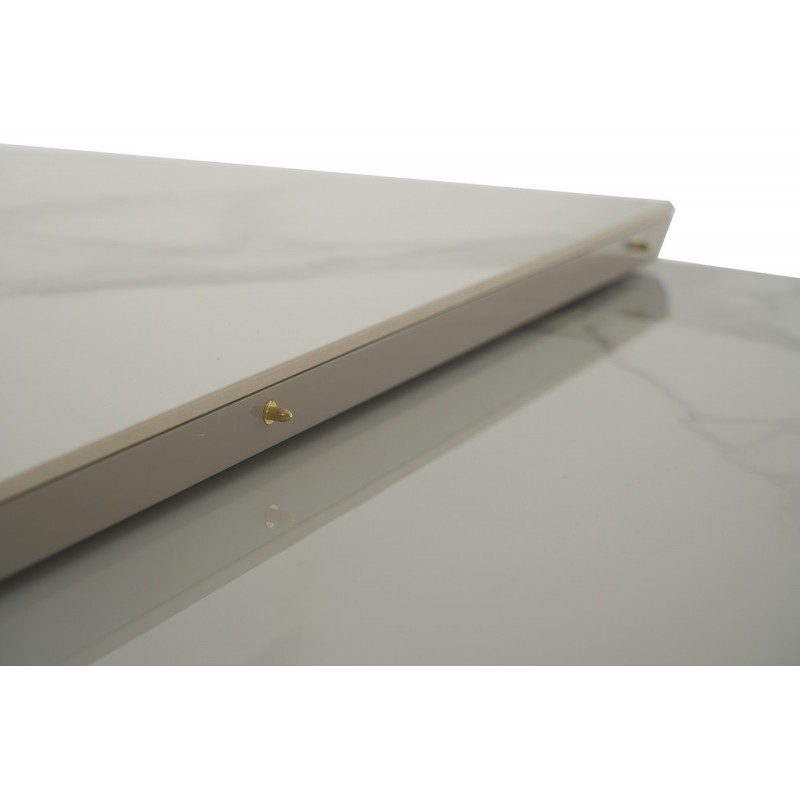 Керамічний стіл TM-84 каса вайт + сірий Vetro Mebel