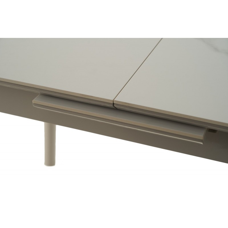 Керамічний стіл TM-84 каса вайт + сірий Vetro Mebel