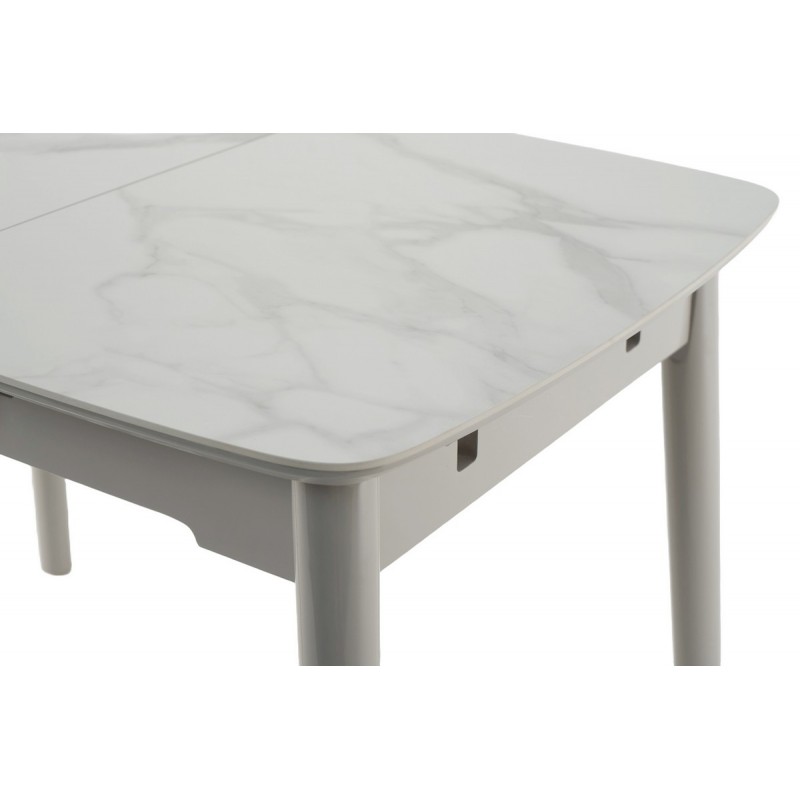 Керамічний стіл TM-84 каса вайт + сірий Vetro Mebel