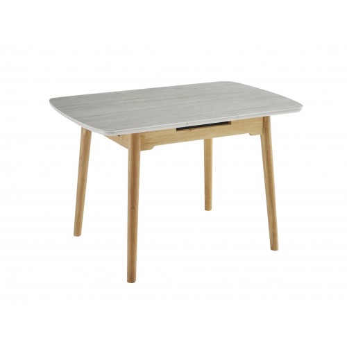 Керамічний стіл TM-87-1 травертін матовий + дуб 
Vetro Mebel