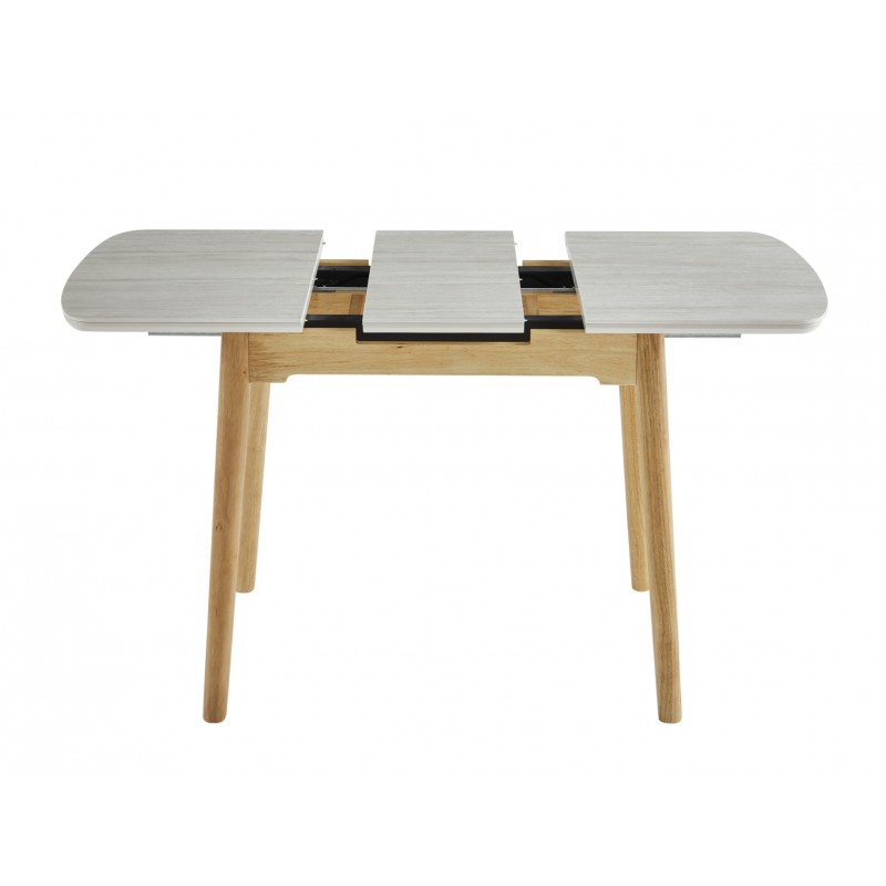 Керамічний стіл TM-87-1 травертін матовий + дуб 
Vetro Mebel