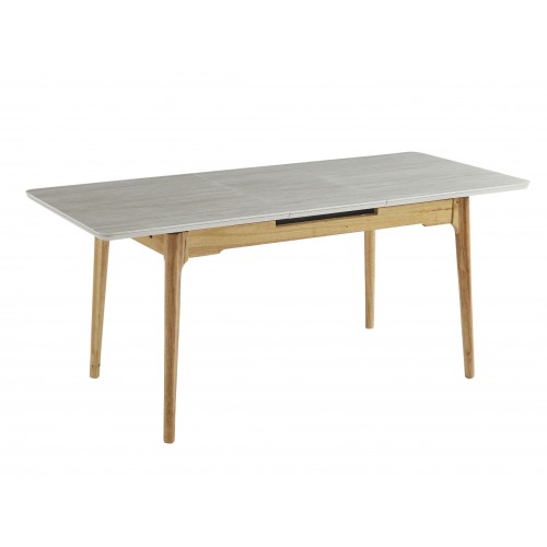 Керамічний стіл TM-89 травертін + дуб 
Vetro Mebel