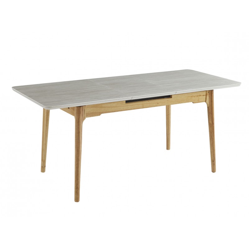 Керамічний стіл TM-89 травертін + дуб 
Vetro Mebel