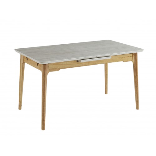 Керамічний стіл TM-89 травертін + дуб 
Vetro Mebel