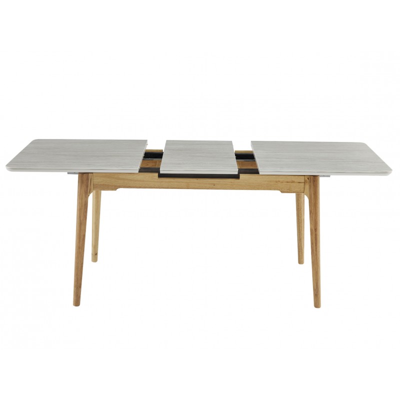 Керамічний стіл TM-89 травертін + дуб 
Vetro Mebel