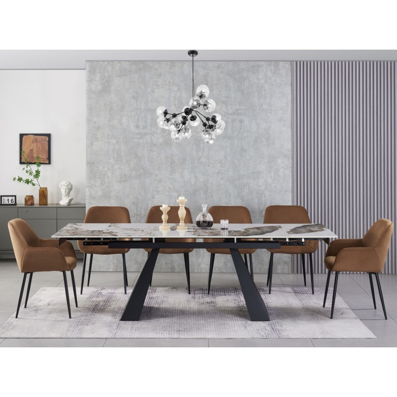 Керамічний стіл Чезаре TML-1100 патагонія + чорний 
Vetro Mebel