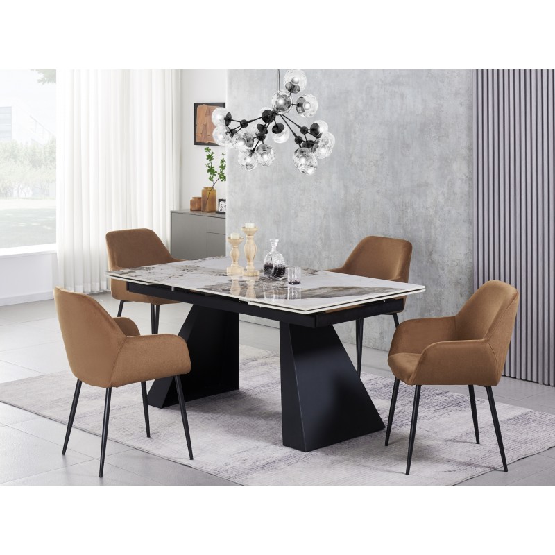 Керамічний стіл Чезаре TML-1100 патагонія + чорний 
Vetro Mebel