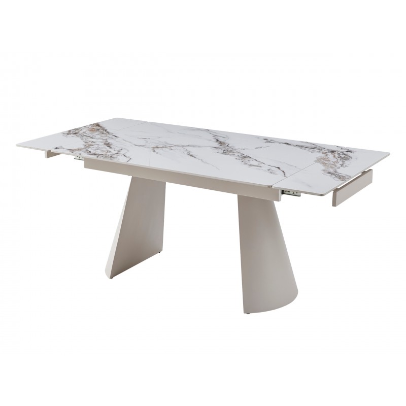 Керамічний стіл Сорренто TML-1301 голден вайт + капучино 
Vetro