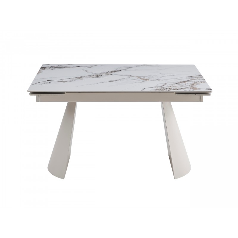 Керамічний стіл Сорренто TML-1301 голден вайт + капучино 
Vetro