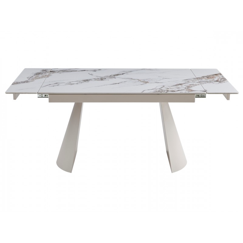 Керамічний стіл Сорренто TML-1301 голден вайт + капучино 
Vetro