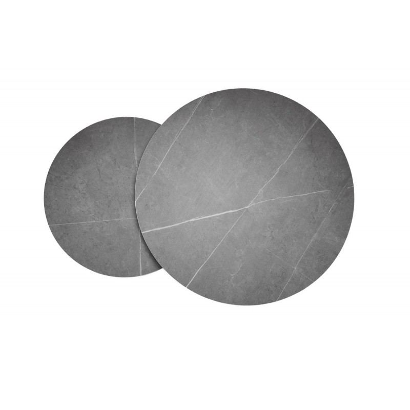 Комплект журнальних столів CT-35 Лоренза петра грей + чорний 
Vetro Mebel