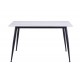 Обідній керамічний стіл TM-100 олімпо вайт + чорний 
Vetro Mebel