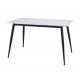 Обідній керамічний стіл TM-100 олімпо вайт + чорний 
Vetro Mebel