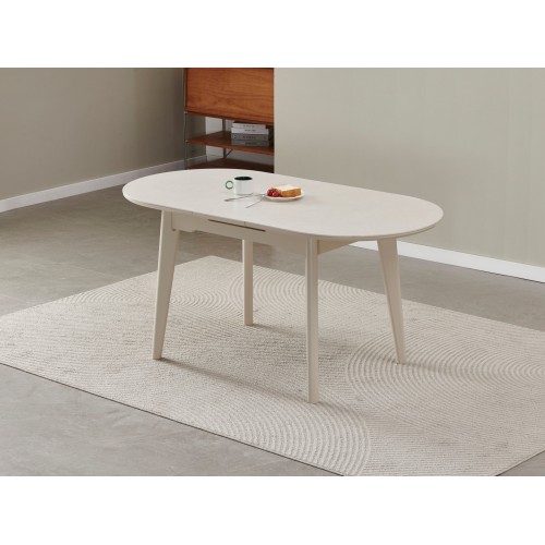 Керамічний стіл TM-126-1 крема саббія + капучино 
Vetro