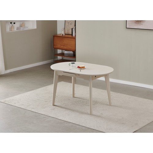 Керамічний стіл TM-126-1 крема саббія + капучино 
Vetro