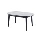 Керамічний стіл TM-126 білий мармур + чорний 
Vetro