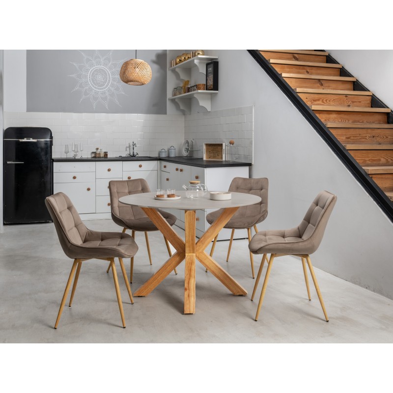 Керамічний стіл TM-237 вуд вейн + натуральний каучук 
Vetro Mebel