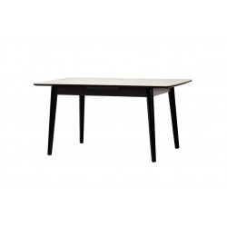 Керамічний стіл TM-76 білий мармур + чорний Vetro Mebel