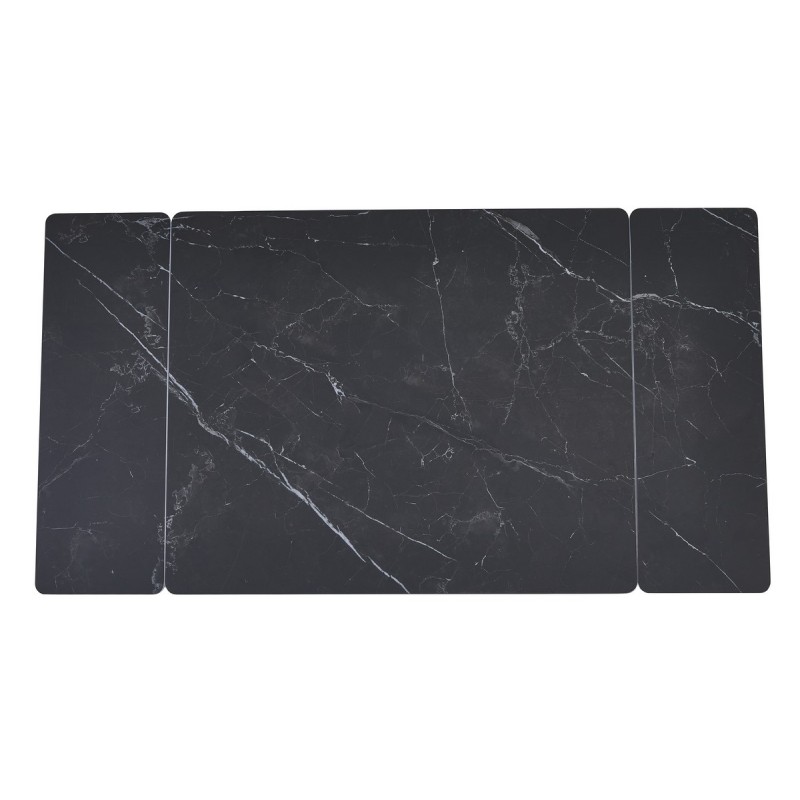 Керамічний стіл TM-80 чорний онікс + чорний Vetro Mebel