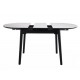 Керамічний стіл TM-85 білий мармур + чорний 
Vetro Mebel