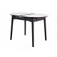 Керамічний стіл TM-85 білий мармур + чорний 
Vetro Mebel