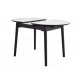 Керамічний стіл TM-85 білий мармур + чорний 
Vetro Mebel
