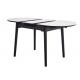 Керамічний стіл TM-85 білий мармур + чорний 
Vetro Mebel