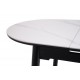 Керамічний стіл TM-85 білий мармур + чорний 
Vetro Mebel