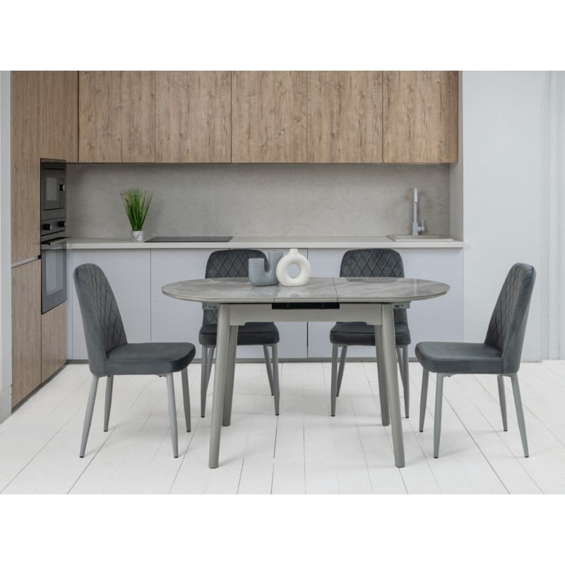 Керамічний стіл TM-85 ребекка грей + сірий 
Vetro Mebel