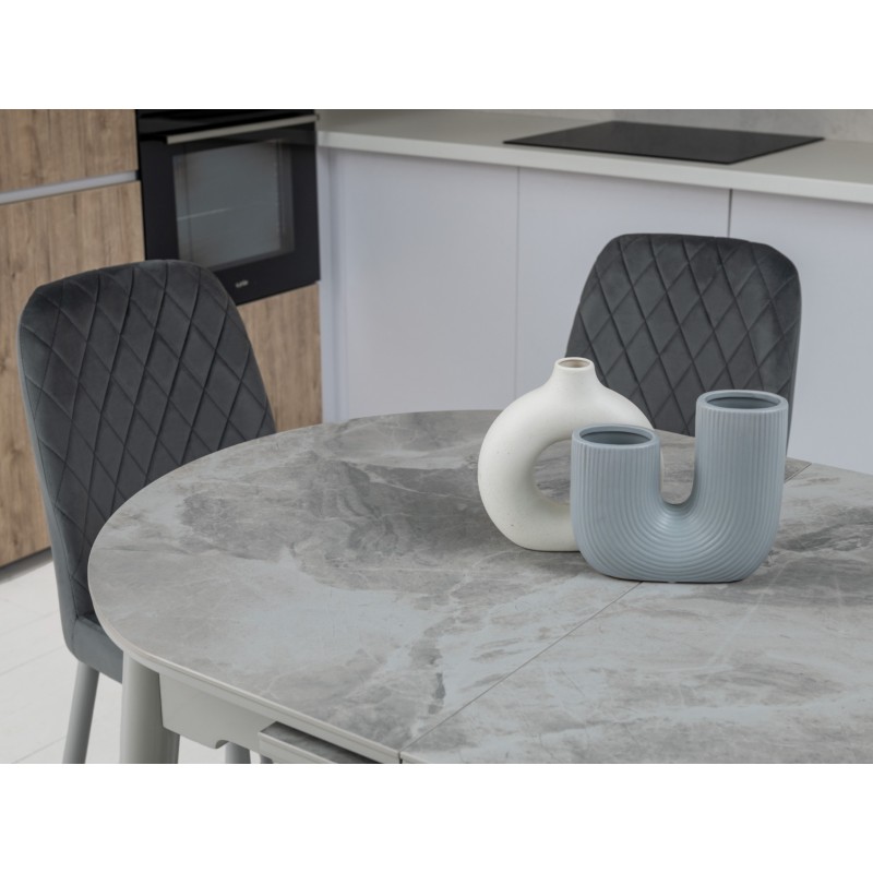 Керамічний стіл TM-85 ребекка грей + сірий 
Vetro Mebel