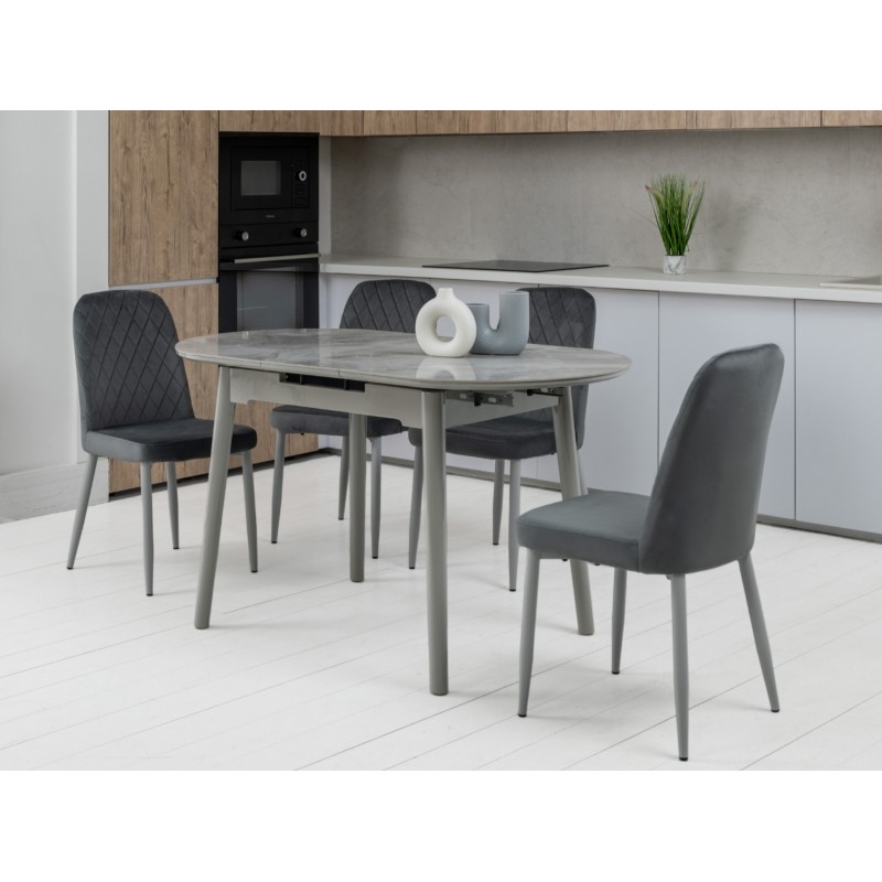 Керамічний стіл TM-85 ребекка грей + сірий 
Vetro Mebel