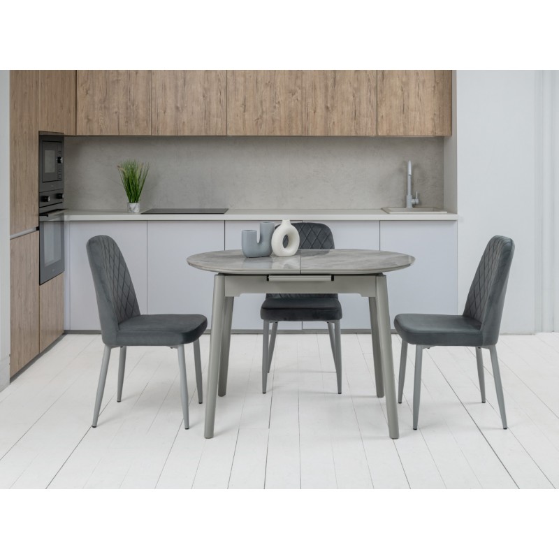 Керамічний стіл TM-85 ребекка грей + сірий 
Vetro Mebel