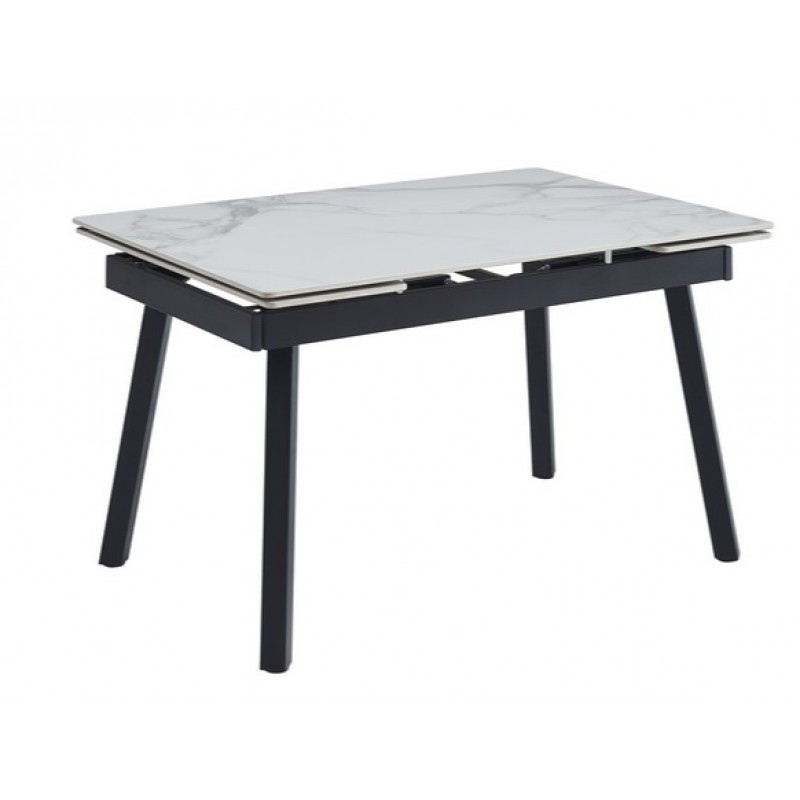 Керамічний стіл TM-88-1 вайт клауд + чорний Vetro Mebel