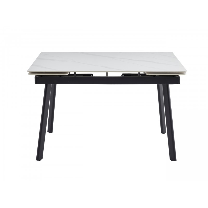 Керамічний стіл TM-98-1 білий мармур + чорний 
Vetro Mebel