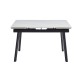 Керамічний стіл TM-98-1 білий мармур + чорний 
Vetro Mebel