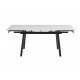 Керамічний стіл TM-98-1 білий мармур + чорний 
Vetro Mebel