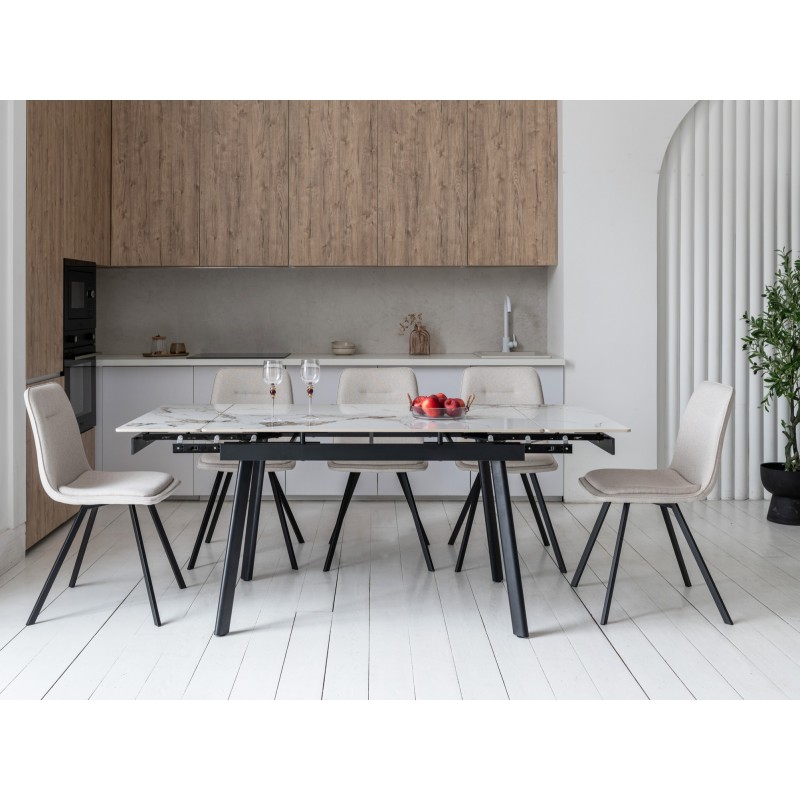 Керамічний стіл TM-98-1 панда вайт + чорний 
Vetro Mebel