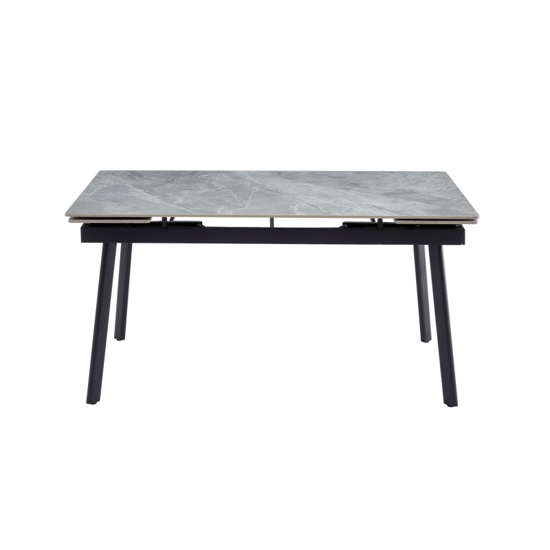 Керамічний стіл TM-98 б'янко каррара грей + чорний 
Vetro Mebel