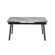 Керамічний стіл TM-98 б'янко каррара грей + чорний 
Vetro Mebel