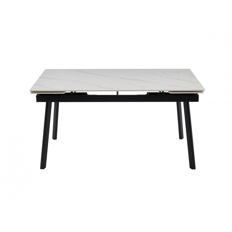 Керамічний стіл TM-98 білий мармур + чорний 
Vetro Mebel