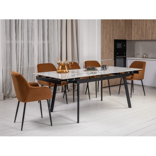 Керамічний стіл TM-98 панда вайт + чорний 
Vetro Mebel