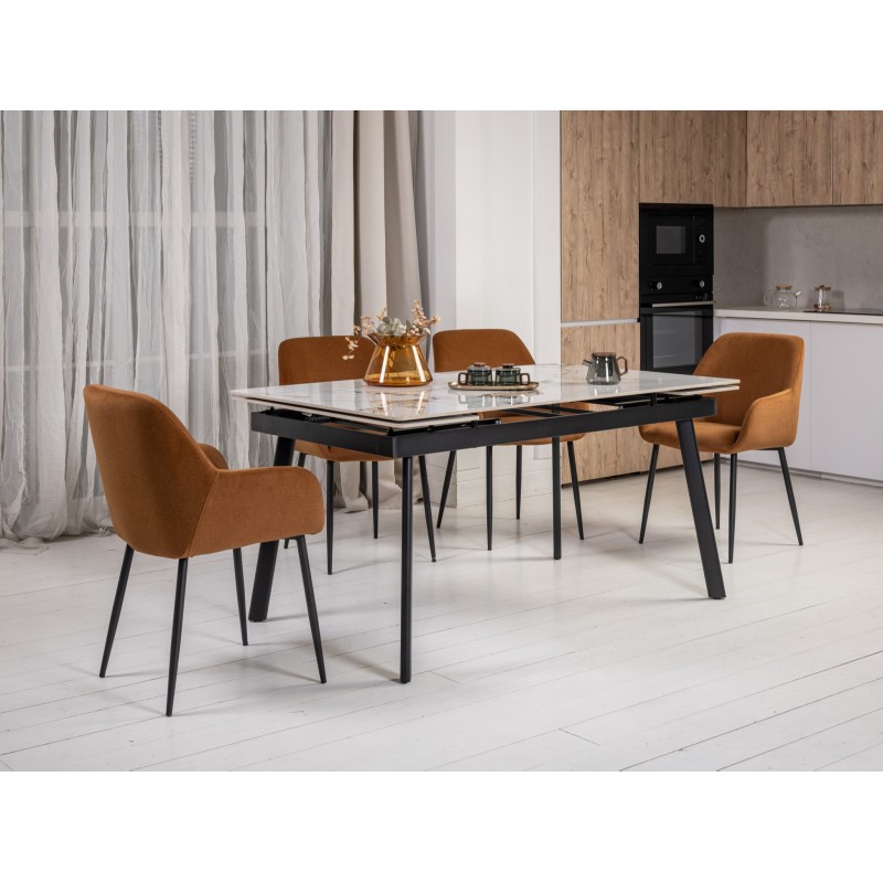 Керамічний стіл TM-98 панда вайт + чорний 
Vetro Mebel