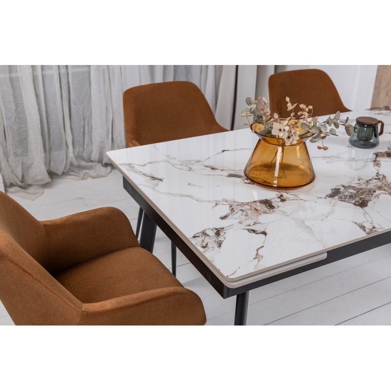 Керамічний стіл TM-98 панда вайт + чорний 
Vetro Mebel