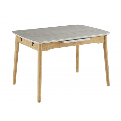 Керамічний стіл  TM-76 травертін матовий + дуб 
Vetro Mebel