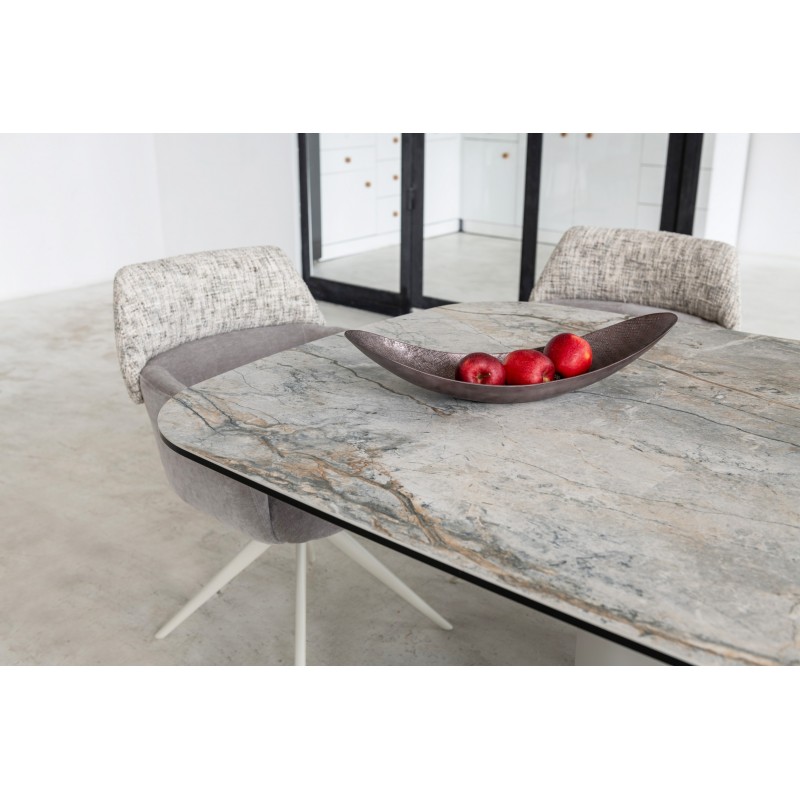 Керамічний стіл Арно TML-1310 сілвер рівер + айворі 
Vetro Mebel