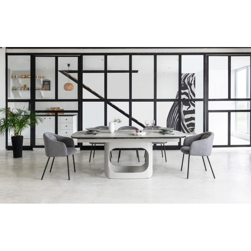 Керамічний стіл Арно TML-1310 сілвер рівер + айворі 
Vetro Mebel