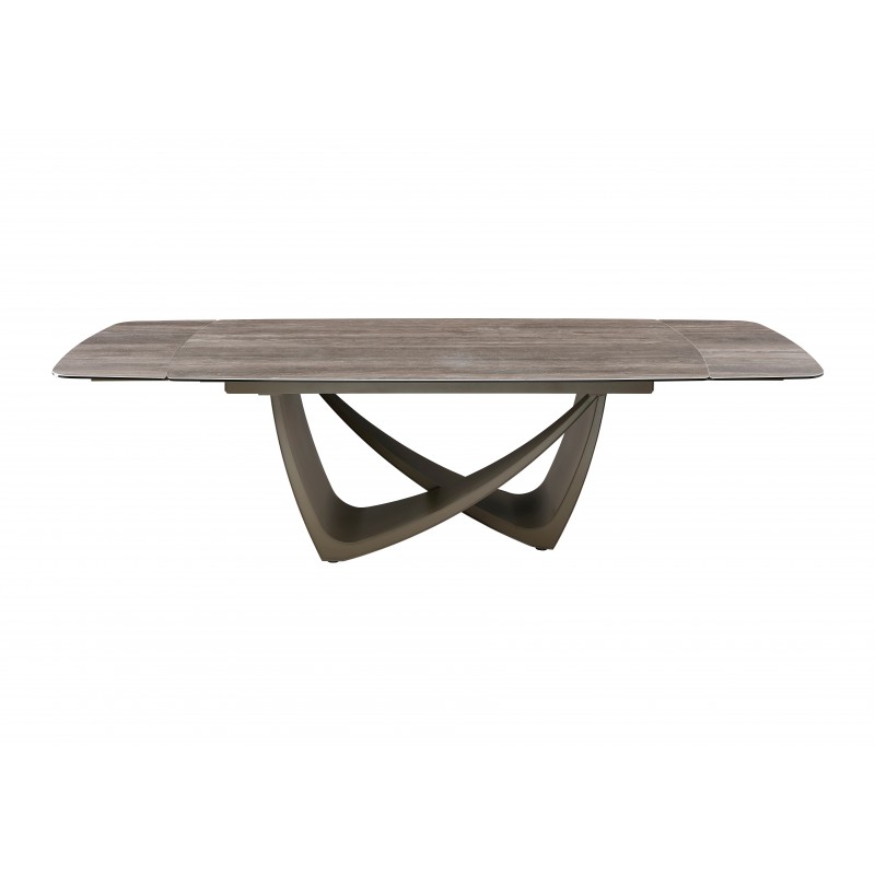 Керамічний стіл Беатріче TML-994 неро зебрано + коричневий 
Vetro