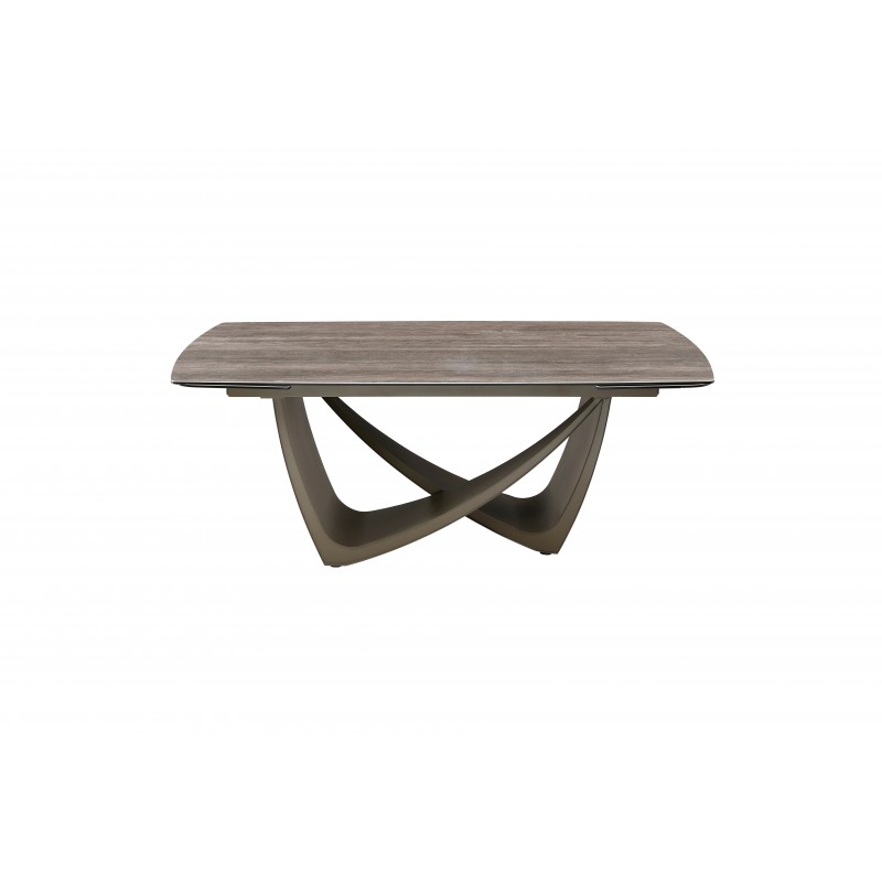 Керамічний стіл Беатріче TML-994 неро зебрано + коричневий 
Vetro